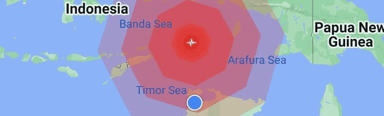 A magnitude 7.6 earthquake has struck Indonesia