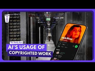 Why can AI use copyrighted material to train itself?