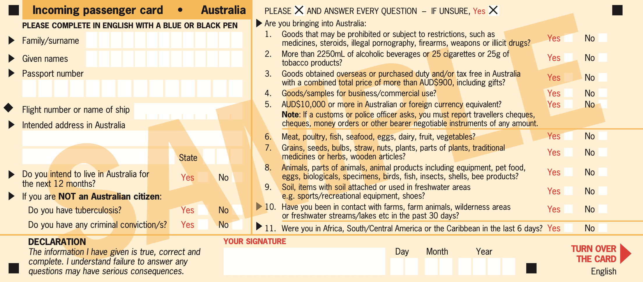 Aussie overseas arrivals card to go digital after trial