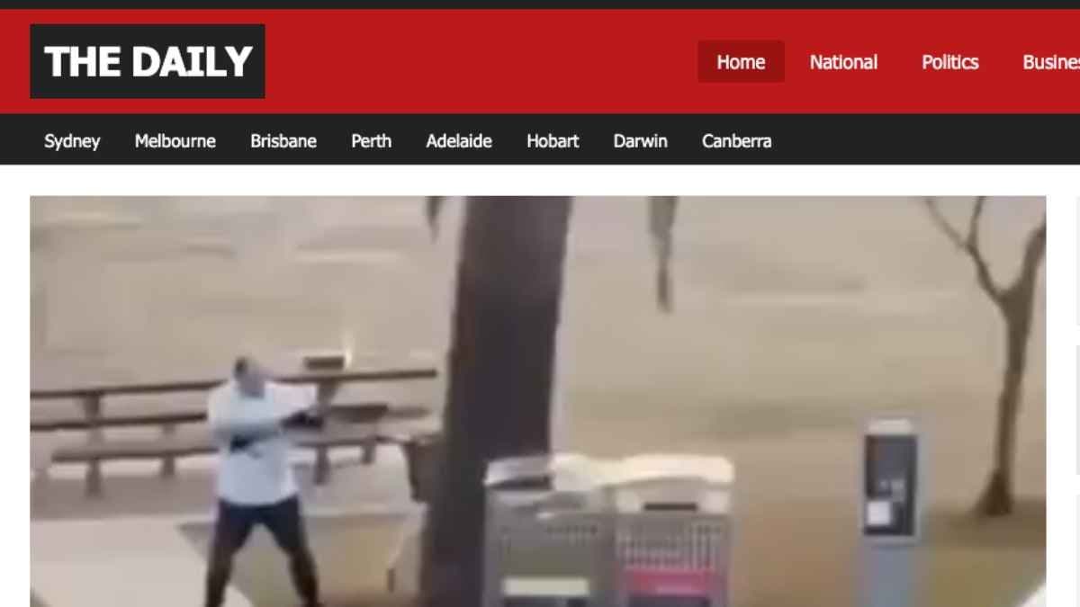 Fake Daily Aus website spreads Bondi attack disinformation