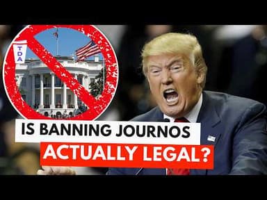 Donald Trump Just BANNED Some Media from the White House