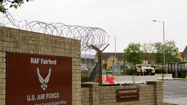 Five men arrested over suspected plot near RAF Fairford