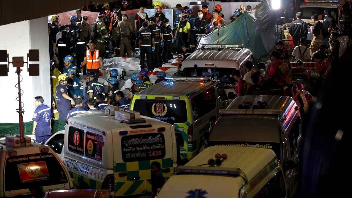 At least 27 people have been killed in a Bangkok bar fire