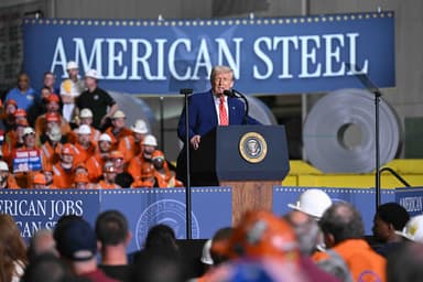 Trump plans to double tariffs on steel and aluminium