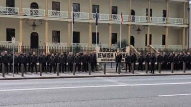 Police approved a neo-Nazi rally at NSW Parliament