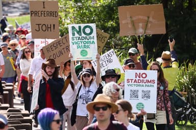 Work starts on Brisbane's Olympic stadium despite protests